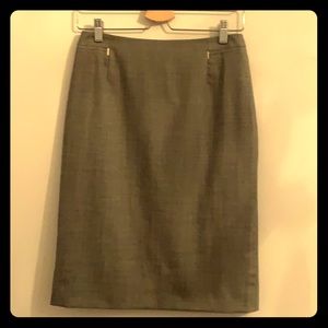 Hugo boss heather grey pencil skirt